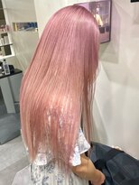 ベレーザ 渋谷(BELEZA)&nbsp;4622ニュアンスカラーホワイトピンク韓国ヘアミルクティーピンク