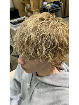 エルオム(EL.HOMME) 縦落ちパーマ/マッシュウルフ