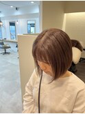 ナチュラルボブ×パープルブラウン
