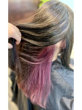 ルークス(LOCUS) インナーカラー×ピンク