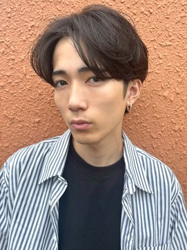 リコバイアフロート(riko by afloat) ニュアンスパーマ/センターパート/ショート[メンズカット竹田]