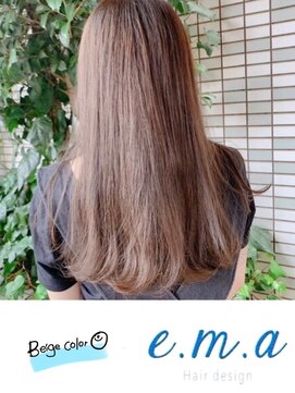エマヘアデザイン(e.m.a Hair design) ベージュカラー