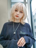 ギークス(GEEKS)&nbsp;【GEEKS渋谷】ロングレイヤー/ウルフカット/ホワイト/冬カラー