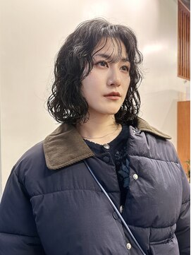 ニール 名古屋 伏見 丸の内(NEELU) 【Neelu_misa】ミディアムボブのパーマスタイル！