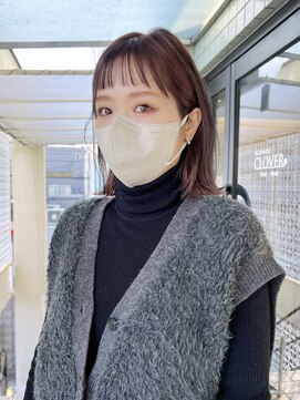 ハピネス 河原町店(Happiness) オン眉ボブ ハイライトカラー 京都美容室 進詩織