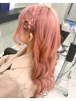 エンディアリング 東銀座(Endearing)&nbsp;★ハーフアップ イメチェン 美髪 ホワイトブロンド