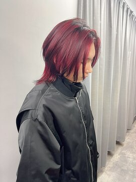 ジオラマ(DIORAMA) レッド / ダブルカラー / ポイントカラー / 毛先カラー