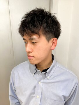 ムクヘアー(muk hair) ツーブロックショート×束感アップバング