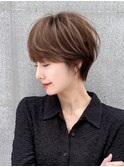 ショートヘア/分け目なし/イメチェン/30代40代50代60代/表参道
