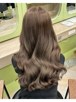 ノー バイ イオエ 西梅田(no. by ioe)&nbsp;ブリーチなしカラー/髪質改善/ミルクティーベージュ/小顔ヘア