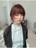 【竹内哉汰】オレンジブラウン×艶髪ショート/透明感/20代/博多