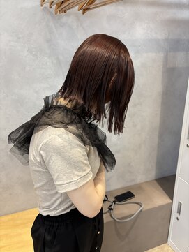 アマーク(a mark) 【小川 結女花】カシスブラウン☆水素カラー