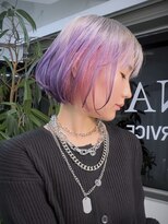 イエナ 渋谷(IENA)&nbsp;ルーツカラーエンドカラー金髪ケアブリーチオリーブグレー