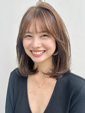 キリ 表参道(kyli) 斜めバング大人可愛い大人ガーリーデジタルパーマくびれヘア
