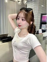 リリー(Lilley)&nbsp;羽エクステ/ナチュラル縮毛矯正/韓国ヘア/レイヤーカット