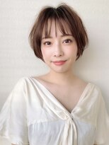 カバーヘア ブリス 戸田公園西口店(COVER HAIR bliss)&nbsp;ふんわりショートボブ/ココアベージュ/春/ブリーチなしp戸田公園