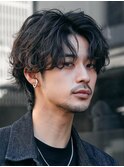 渋谷波巻きツイストスパイラルシャドウルーズパーマビジネスヘア