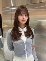 シー バイ ロンド 新宿(Sea by Lond)&nbsp;コーラルブラウン×ハイレイヤーカット