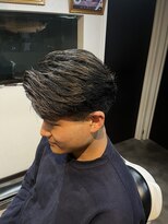 ユーゼンバーバーエアーストリームベース(YUZEN BARBER AIR STREAM BASE) 毛流れセンターパート