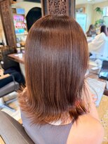 ヘアリゾート粋 ティガ 池袋店(tiga)&nbsp;透明感ブラウン/ミディアム外はねレイヤー/ボブ