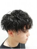 セミウェットで決める無造作パーマ【スパイラルパーマ】
