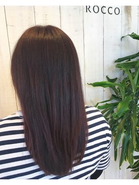ロッコ 深谷店(ROCCO) #白髪染め＃ピンク＃ナピュールオーガニクストリートメント