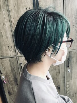 ルーディヘアーブランド(Ludi hair Brand) ダークブルーグリーンカラー