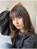 透け感ショコラブラウン