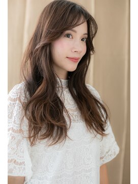 カバーヘア ブリス 上尾西口店(COVER HAIR bliss) フェザーバングハイライトコリアンスタイルY上尾20代30代40代