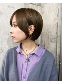 似合わせカットショートボブオリーブベージュ岐阜