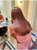 大人かわいいロブヘアxナチュラルブラウン