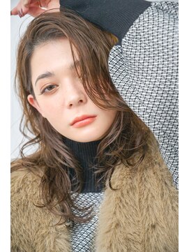 リトル リンク 福岡(little×link) 大人サイドパートウェーブグレージュ