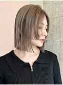 ショートカットショートボブベージュカラーグレージュカラー