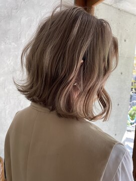 ヘア ラボ ニコ 藤沢店(hair Labo nico...) 切りっぱなしボブ アレンジ