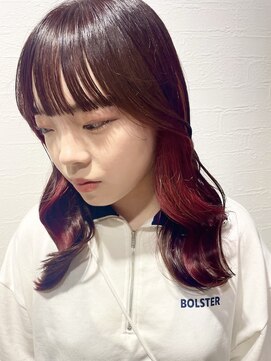 マーシュ 梅田(marshu) インナーカラー ★☆レッドブラウン