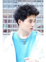 リップス レイ ギンザ(LIPPS Ray GINZA)&nbsp;アップバング無造作束感ツーブロック刈り上げ