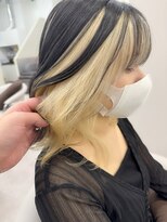 グーフィートーキョー 銀座(Goofy Tokyo)&nbsp;Goofy銀座/アンブレラカラー/ブラック×ブロンド/インナーカラー