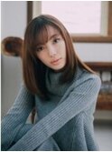 ナチュラルカラー×フリンジバング　【フラミューム藤沢店】