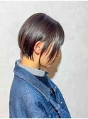 サイドバングショートボブ