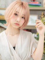 カバーヘア ブリス 北浦和(COVER HAIR bliss) 韓国風ハイトーンカラー外ハネウルフカットh3北浦和10代20代30代