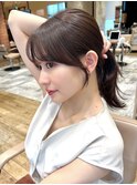 ＊20代30代40代◎小顔前髪顔まわりレイヤーサイドバン後れ毛