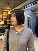 切りっぱなしボブ