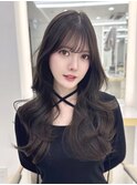 レイヤーカット韓国ヘア グレージュ 『MAEUL luna 桔川』
