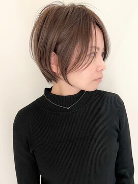 ゴカン バイ ジル ブラン 名古屋(Gokan by JIL BLAN) ハイライトバレイヤージュダブルカラーショートカット30代40代