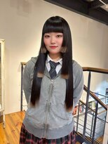 チックタック モーガン エアライン(TICK-TOCK MORGAN airline)&nbsp;【MORGAN】黒髪ロング×毛先デザインカラー