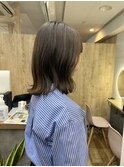 『鎖骨ミディ×オリーブグレージュ』【TELA HAIR 東川口】