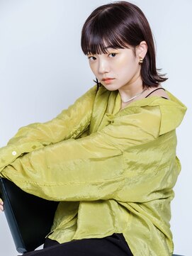 デイジー インデックスヘア 大島店(DAISY index hair) 0代30代40代大人ひし形外ハネミディアムボブ×小顔前髪あり