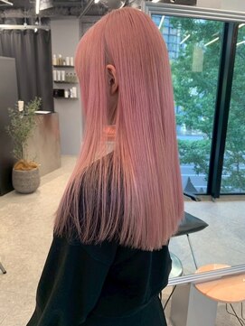 ペレ アネックス 大阪梅田茶屋町店(PELE ANNEX) くびれヘア/アプリコットオレンジ/夏のヘアアレンジ/梅田