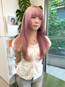 サンクプロジェクト(cinq PROJECT) ダメージレスなブリーチカラーで作るピンクカラー