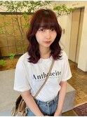 ブリーチなし レッドブラウン 赤カラー